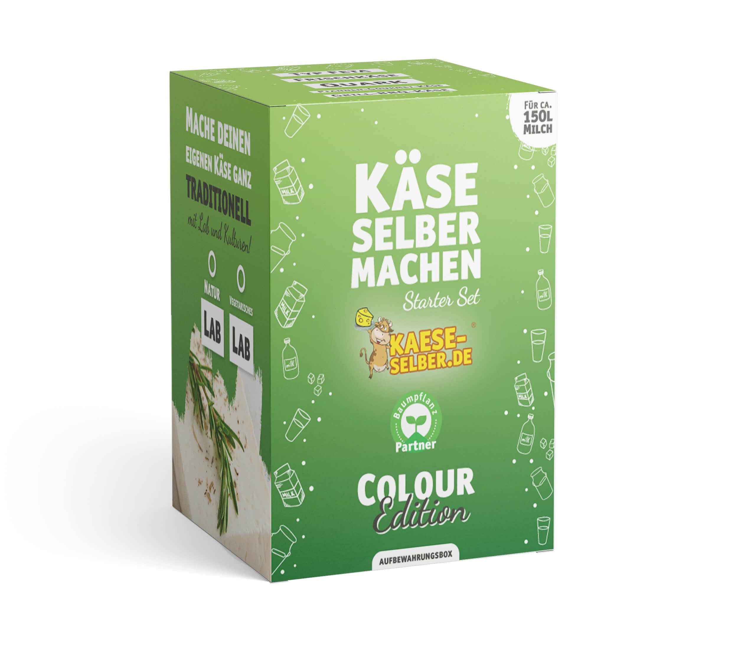 Käse selber machen Starter Set -Colour Edition- GRÜN