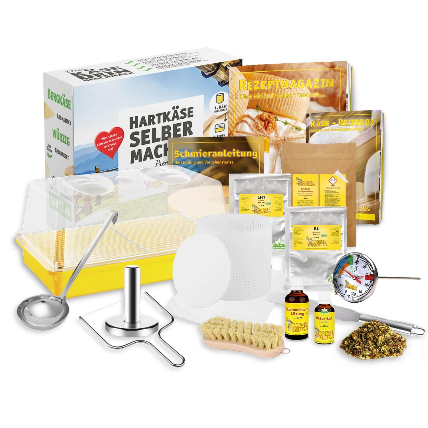 Hartkäse (Bergkäse) selber machen Set